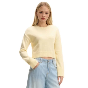 Cropp - Żółty sweter basic - żółty