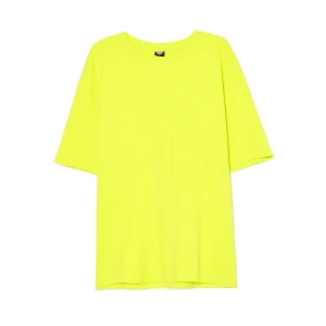 Cropp - Żółty T-shirt z nadrukiem - zielony