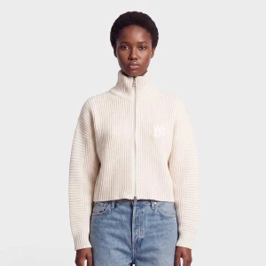 Cropped Knit New Era beż