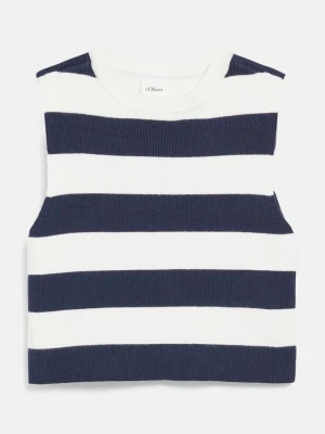 Cropped Top aus Rippstrick im Viskosmix s.Oliver