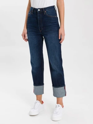 Cross Jeans Dżinsy "Brooke 011" - Straight fit - w kolorze granatowym rozmiar: W30