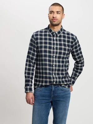 Cross Jeans Koszula - Regular fit - w kolorze granatowo-białym rozmiar: L