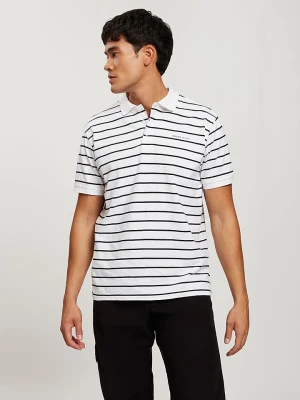 Cross Jeans Koszulka polo w kolorze białym rozmiar: XXL