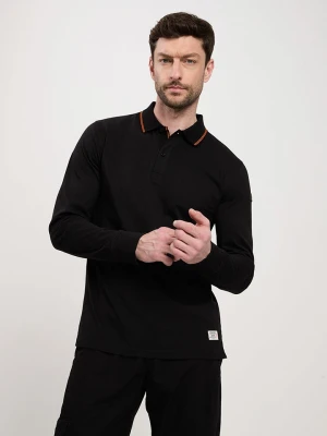 Cross Jeans Koszulka polo w kolorze czarnym rozmiar: L