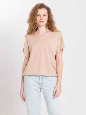 Cross Jeans Koszulka w kolorze beżowym rozmiar: XL