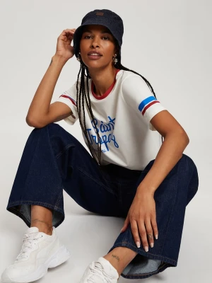 Cross Jeans Koszulka w kolorze biało-błękitnym rozmiar: XL