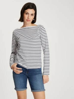 Cross Jeans Koszulka w kolorze biało-czarnym rozmiar: S