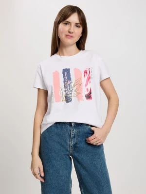 Cross Jeans Koszulka w kolorze białym rozmiar: L