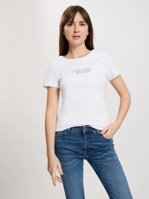 Cross Jeans Koszulka w kolorze białym rozmiar: L