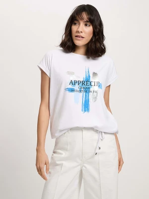 Cross Jeans Koszulka w kolorze białym rozmiar: M