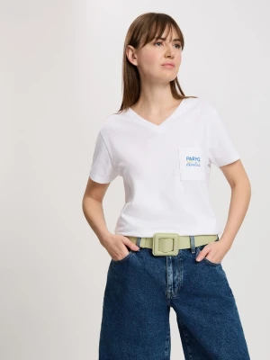 Cross Jeans Koszulka w kolorze białym rozmiar: M