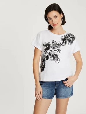 Cross Jeans Koszulka w kolorze białym rozmiar: XL