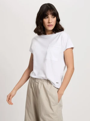 Cross Jeans Koszulka w kolorze białym rozmiar: XL