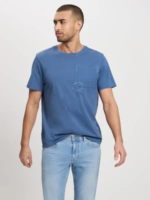 Cross Jeans Koszulka w kolorze niebieskim rozmiar: M