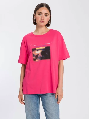 Cross Jeans Koszulka w kolorze różowym rozmiar: XL