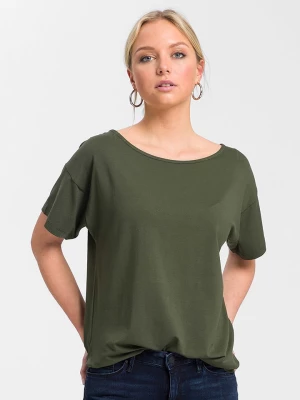 Cross Jeans Koszulka w kolorze zielonym rozmiar: XL