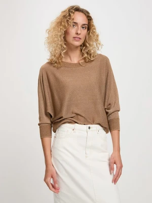 Cross Jeans Sweter w kolorze karmelowym rozmiar: M