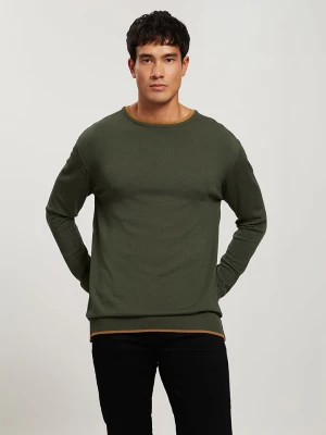Cross Jeans Sweter w kolorze khaki rozmiar: S