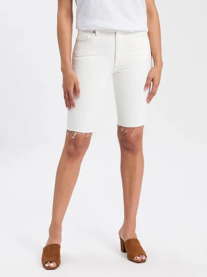Cross Jeans Bermudy dżinsowe "Marisa" w kolorze białym rozmiar: W29