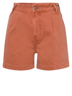 Cross Jeans Szorty dżinsowe w kolorze pomarańczowym rozmiar: W31