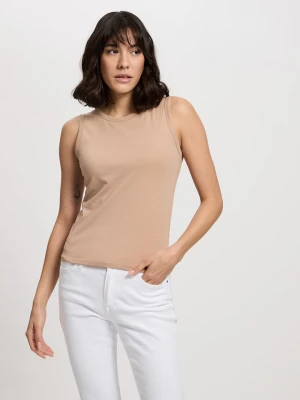 Cross Jeans Top w kolorze beżowym rozmiar: XL