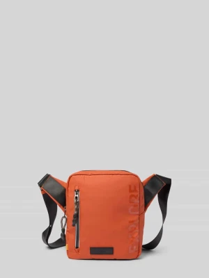 Crossbody bag z nadrukiem z napisem model 'EXPLORE' Camel Active Pomarańczowy