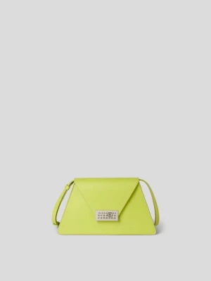 Crossbody Bag z naturalnej skóry MM6 Maison Margiela Jasnozielony