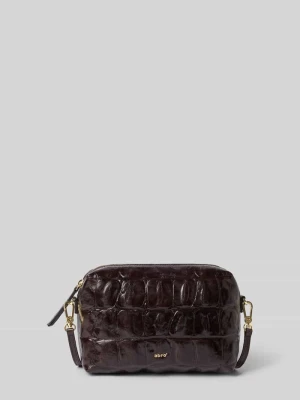 Crossbody bag z naturalnej skóry model 'KAIA' Abro Ciemnobrązowy