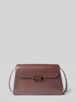 Crossbody bag z zamknięciem na klamrę Victoria Beckham Bordowy