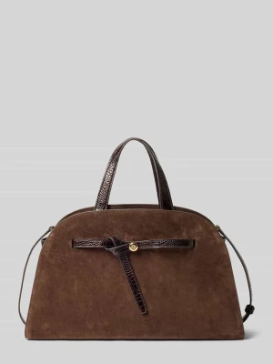 Crossbody bags z naturalna skóra Tory Burch Jasnobrązowy