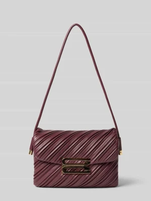 Crossbody bags z naturalna skóra Victoria Beckham Bordowy