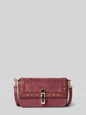 Crossbody bags z naturalnej skóry model 'Iride' Furla Bordowy