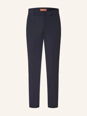 Cruna Chinosy Solferino O Kroju Extra Slim Fit blau GRANATOWY
