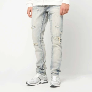 Crystal Effect Washed Jeans Zenium Smoke Rise niebieski