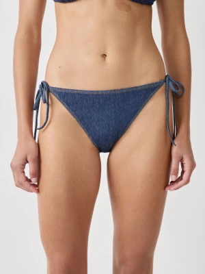Culotte bikini ficelle bas de maillot effet denim Etam