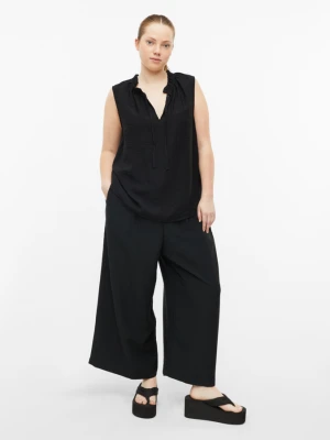 Culottes wykonane z lekko teksturowanej mieszanki wiskozy QS