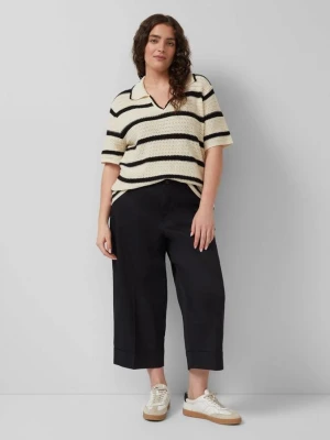 Culottes z marszczeniem s.Oliver czarny