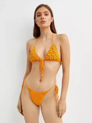 Cult Gaia Pomarańczowy top od bikini Alivia