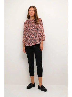 CULTURE Bluzka "Cinna" w kolorze pomarańczowym ze wzorem rozmiar: S
