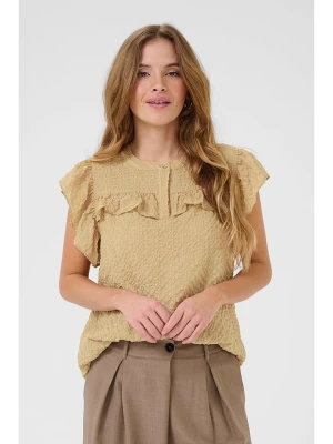 CULTURE Bluzka w kolorze beżowym rozmiar: M