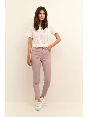 CULTURE Dżinsy - Slim fit - w kolorze jasnoróżowym rozmiar: 40