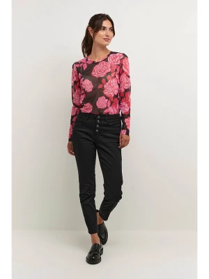 CULTURE Koszulka "Melida" w kolorze różowo-czarnym rozmiar: S