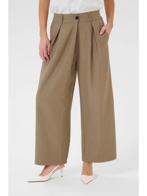 CULTURE Spodnie w kolorze szarobrązowym rozmiar: 42