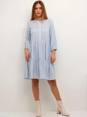 CULTURE Sukienka "Noor" w kolorze błękitno-białym rozmiar: L