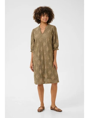 CULTURE Sukienka "Olu" w kolorze oliwkowym rozmiar: M