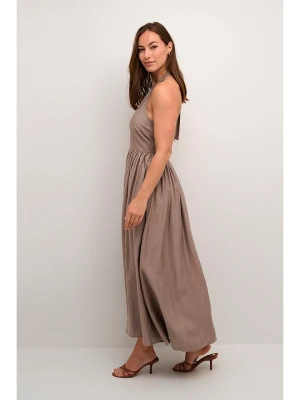 CULTURE Sukienka w kolorze jasnobrązowym rozmiar: M