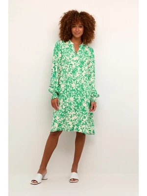 CULTURE Sukienka w kolorze zielono-kremowym rozmiar: M