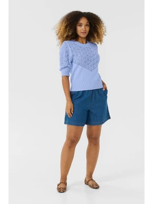 CULTURE Sweter "Meza" w kolorze niebieskim rozmiar: XXL