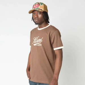Cursive Varsity Regular Ringer T-Shirt Karl Kani