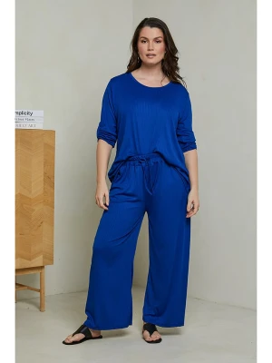Curvy Lady 2-częściowy zestaw sportowy w kolorze niebieskim rozmiar: 48/50